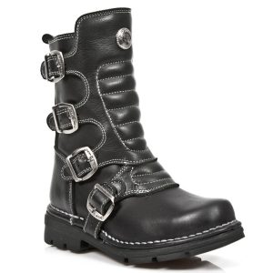 Bottes Enfants New Rock Kid En Cuir Itali Noir Acheter Maintenant 11