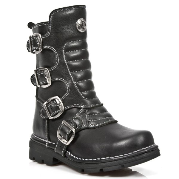 Bottes Enfants New Rock Kid En Cuir Itali Noir Acheter Maintenant 3