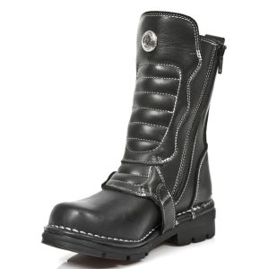 Bottes Enfants New Rock Kid En Cuir Itali Noir Acheter Maintenant 15