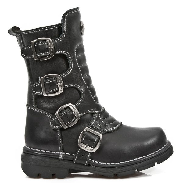 Bottes Enfants New Rock Kid En Cuir Itali Noir Acheter Maintenant 1