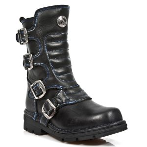 Service Clients Dédié Bottes Enfants New Rock Kid En Cuir Itali Noir Avec… 11