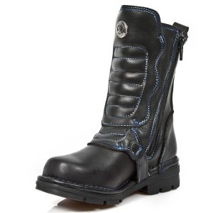 Service Clients Dédié Bottes Enfants New Rock Kid En Cuir Itali Noir Avec… 15