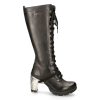 grossiste en ligne Bottes Hautes New Rock Trail En Cuir Itali Noir 26