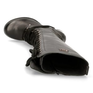 grossiste en ligne Bottes Hautes New Rock Trail En Cuir Itali Noir 22