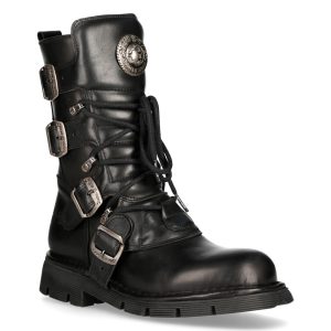 Bottes New Rock Comfort Light En Cuir Itali Et… prix pas cher 12