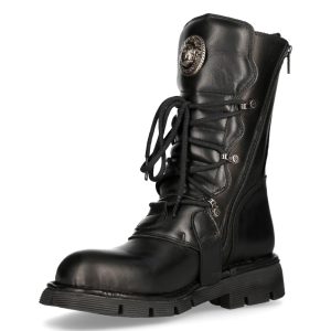 Bottes New Rock Comfort Light En Cuir Itali Et… prix pas cher 16