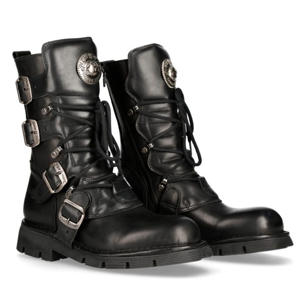 Bottes New Rock Comfort Light En Cuir Itali Et… prix pas cher 9