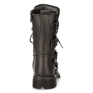 grande qualité Bottes New Rock Comfort Light Vegan Noires 18