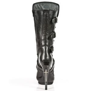 Prestation Et Rapide Bottes New Rock Punk En Cuir Nomada Noir 18