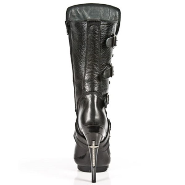 Prestation Et Rapide Bottes New Rock Punk En Cuir Nomada Noir 6