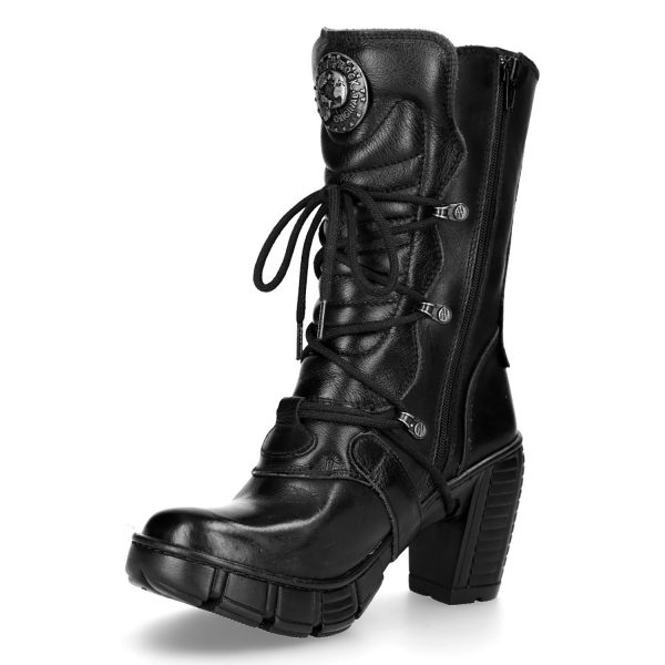 à prix très bas Bottes New Rock Trail En Cuir Vegan Noir 5