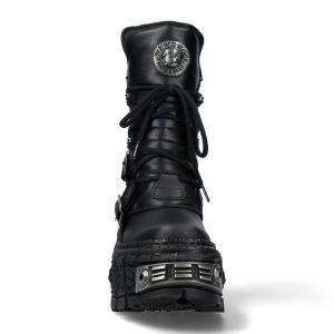 Paris Bottes New Rock Wall En Cuir Itali Et Nomada Noirs 14