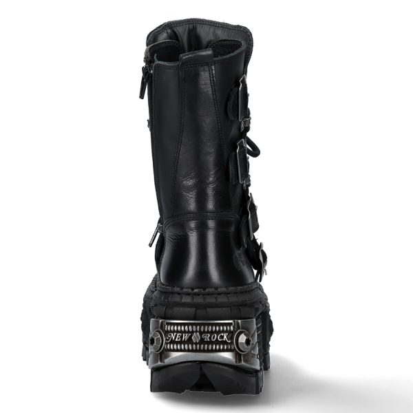 Paris Bottes New Rock Wall En Cuir Itali Et Nomada Noirs 6