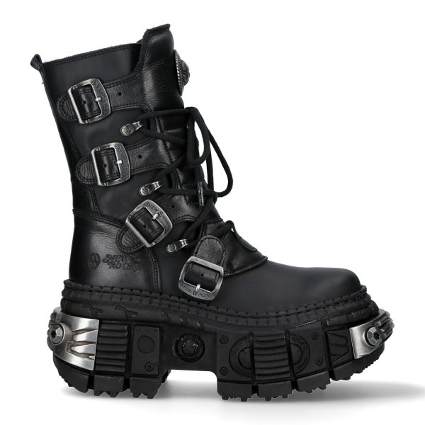 Paris Bottes New Rock Wall En Cuir Itali Et Nomada Noirs 1