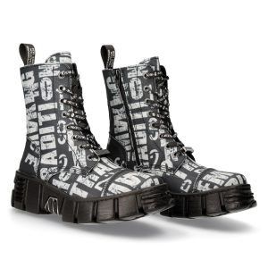 Bottes New Rock Wall Vegan Imprimées mode tendance 24