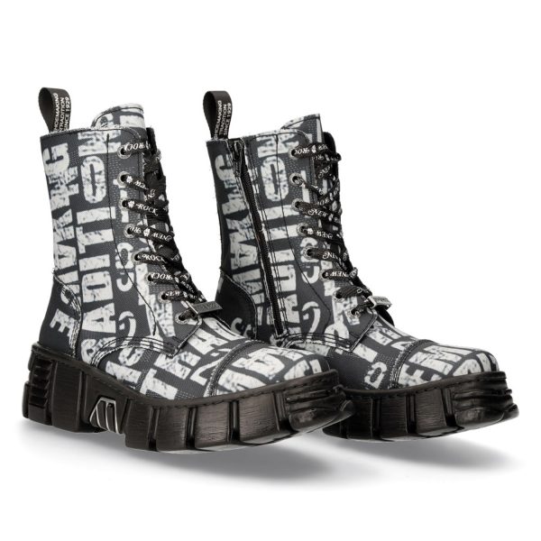 Bottes New Rock Wall Vegan Imprimées mode tendance 9