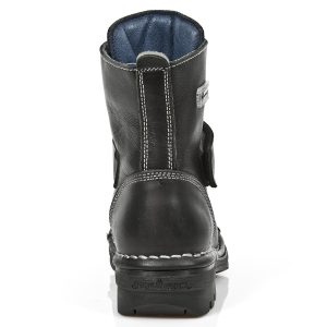 en ligne Bottines Enfants New Rock Kid En Cuir Itali Noir 17