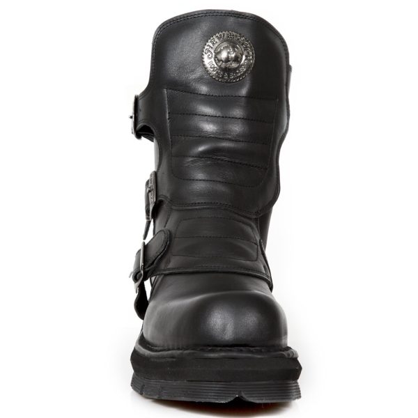 Bottines New Rock Comfort Light En Cuir Nomada Noir Distributeur Officiel 4