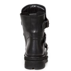 Bottines New Rock Comfort Light En Cuir Nomada Noir Distributeur Officiel 17