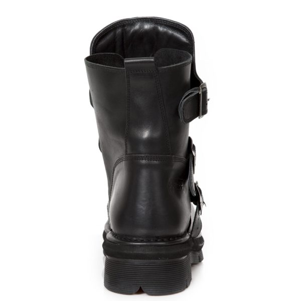 Bottines New Rock Comfort Light En Cuir Nomada Noir Distributeur Officiel 6