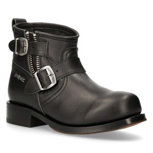 Bottines New Rock En Cuir Itali Noir Livraison rapide 12