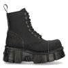 Bottines New Rock Metallic Noires destockage 25