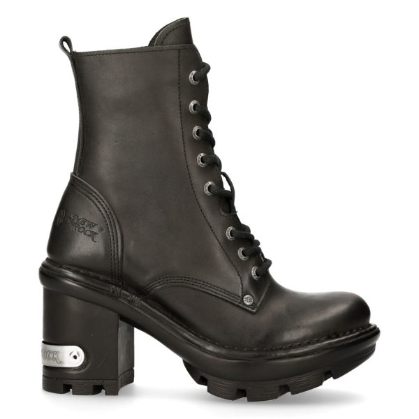 Bottines New Rock Neotyre En Cuir Noir Protections acheteurs 1