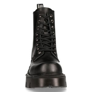 Bottines New Rock Newmili Reactor En Cuir Noir De super promotions disponibles 14