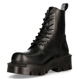 Bottines New Rock Newmili Reactor En Cuir Noir De super promotions disponibles 16