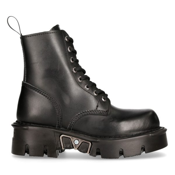 Bottines New Rock Newmili Reactor En Cuir Noir De super promotions disponibles 1