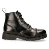 nouvelle saison Bottines New Rock Ranger En Cuir Antik Noir 28