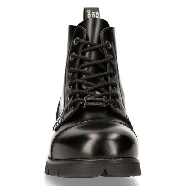 nouvelle saison Bottines New Rock Ranger En Cuir Antik Noir 4