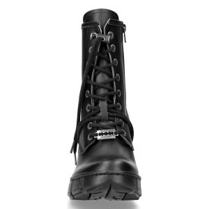 Boutique officielle Bottines New Rock Trail En Cuir Vegan Noir 14