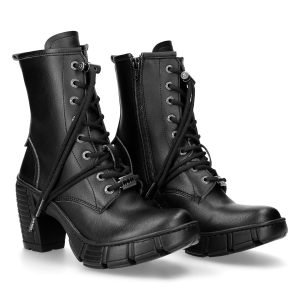 Boutique officielle Bottines New Rock Trail En Cuir Vegan Noir 24