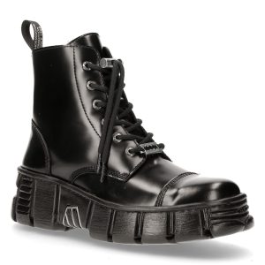 Bottines New Rock Wall Noires prix pas cher 12