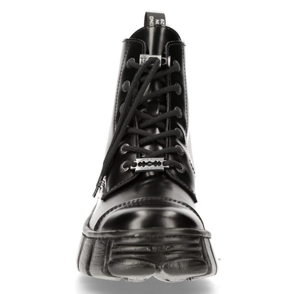 Bottines New Rock Wall Noires prix pas cher 4