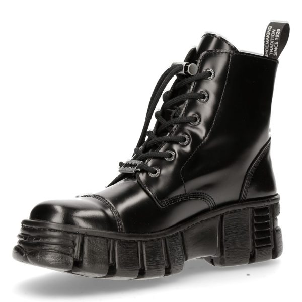 Bottines New Rock Wall Noires prix pas cher 5