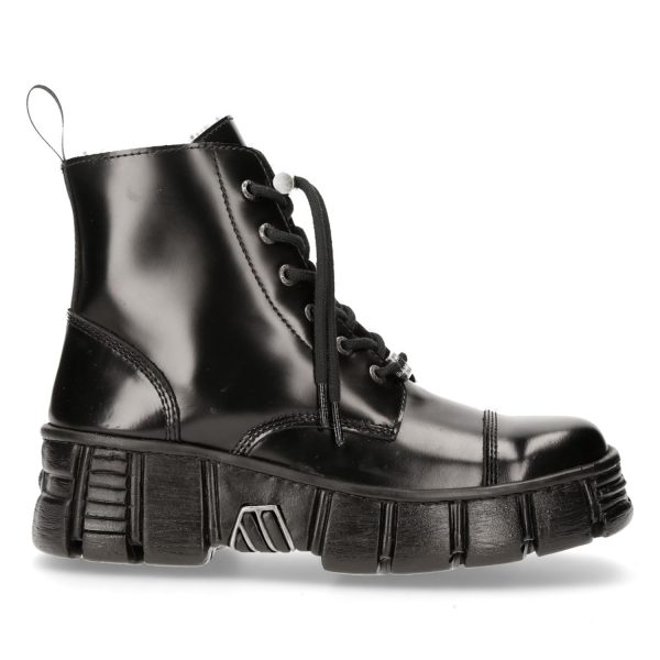 Bottines New Rock Wall Noires prix pas cher 1