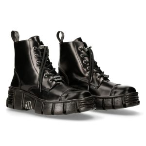 Bottines New Rock Wall Noires prix pas cher 24