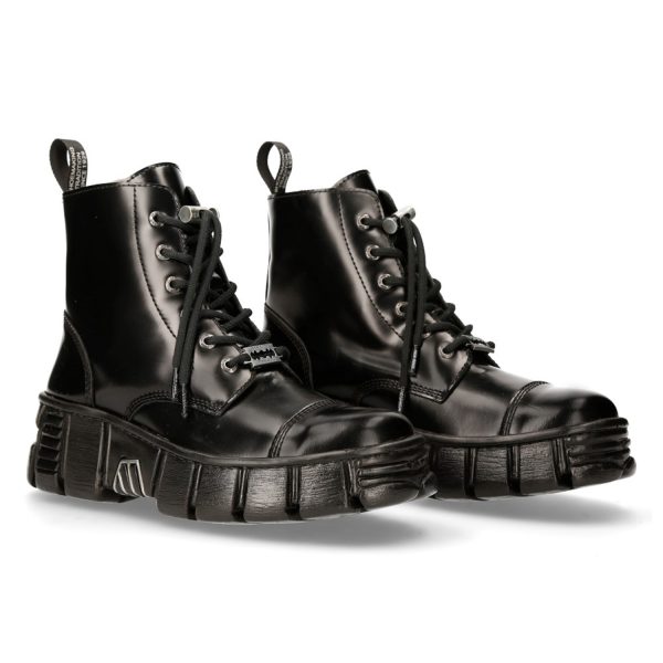 Bottines New Rock Wall Noires prix pas cher 9