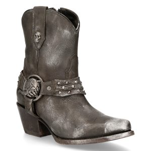 Pas Cher Magasin Soldes Bottines New Rock West Grises 12