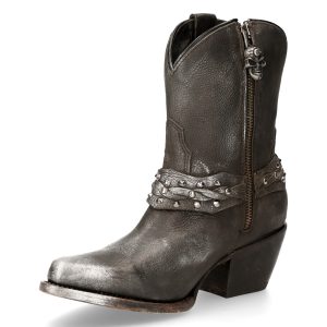 Pas Cher Magasin Soldes Bottines New Rock West Grises 16