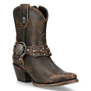 Bottines New Rock West Moka marque moins cher 12