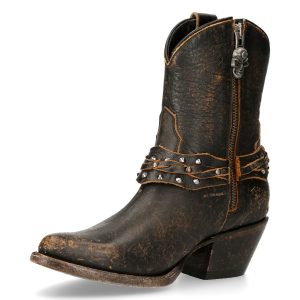 Bottines New Rock West Moka marque moins cher 16