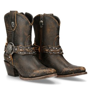 Bottines New Rock West Moka marque moins cher 24