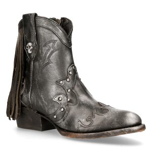 Bottines New Rock West Nirvana Grises marque pas cher en ligne 12