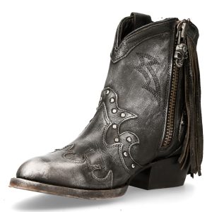 Bottines New Rock West Nirvana Grises marque pas cher en ligne 16