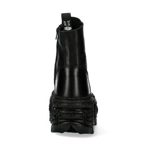 Bottines Plateformes New Rock Tank Noires marque pas cher en ligne 18