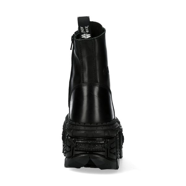 Bottines Plateformes New Rock Tank Noires marque pas cher en ligne 6