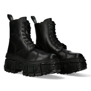 Bottines Plateformes New Rock Tank Noires marque pas cher en ligne 24